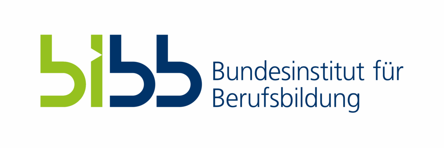 Logo des Bundesinstituts für Berufsbildung (BIBB) mit grün-blauem Schriftzug.